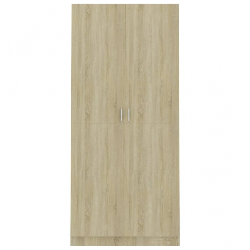 Kleiderschrank Sonoma-Eiche 90x52x200 cm Holzwerkstoff
