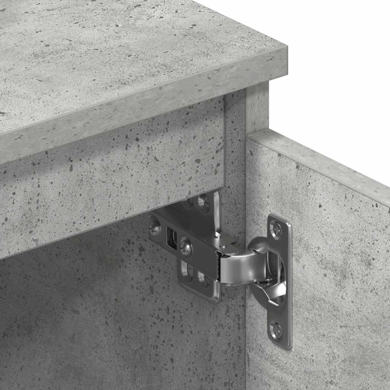 TV-Schrank Betongrau 140x40x35,5 cm Holzwerkstoff