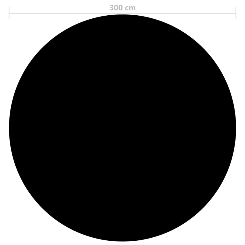 Poolabdeckung Schwarz 300 cm PE