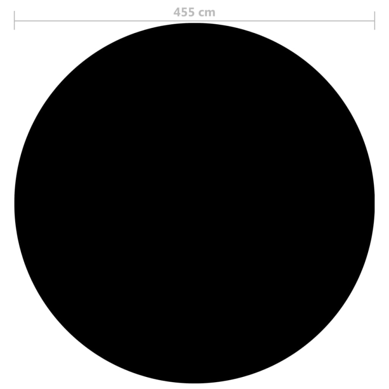 Poolabdeckung Schwarz 455 cm PE