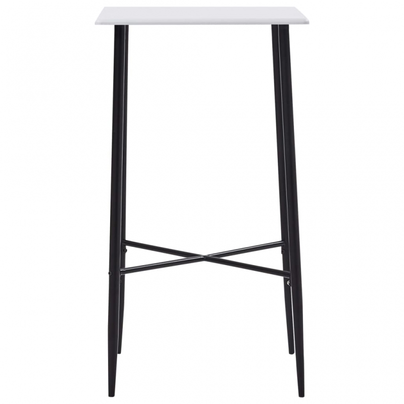 Bartisch Weiß 60 x 60 x 111 cm MDF