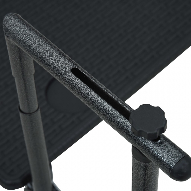 Balkon-Hängetisch Schwarz 60x64x83,5 cm Kunststoff Rattan-Optik