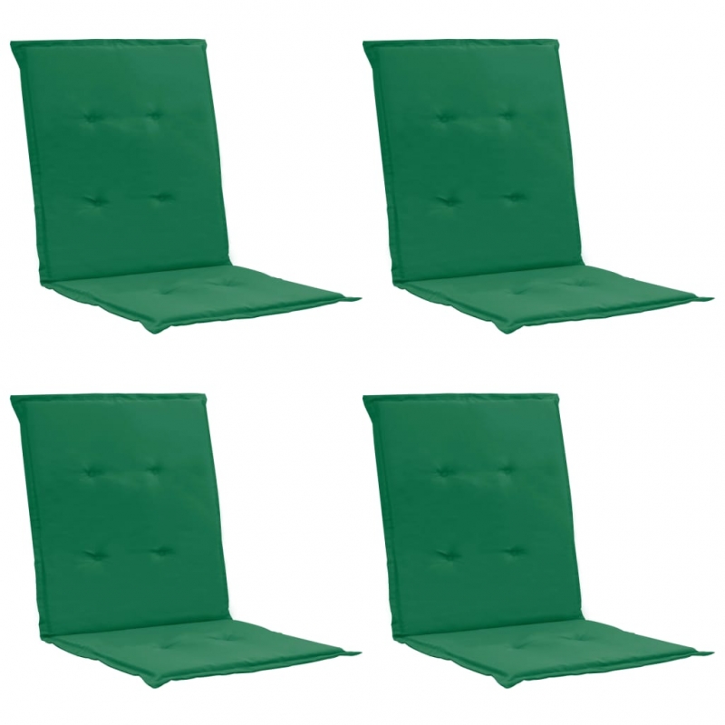 Gartenstuhlauflagen für Niedriglehner 4 Stk. Grün 100x50x3 cm