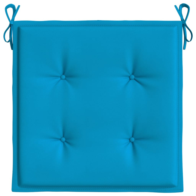 Gartenstuhl-Kissen 4 Stk. Blau 40x40x3 cm Oxford-Gewebe