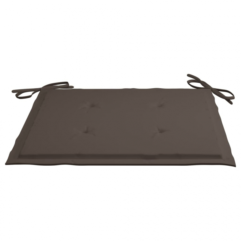 Gartenstuhl-Kissen 4 Stk. Taupe 40x40x3 cm Oxford-Gewebe