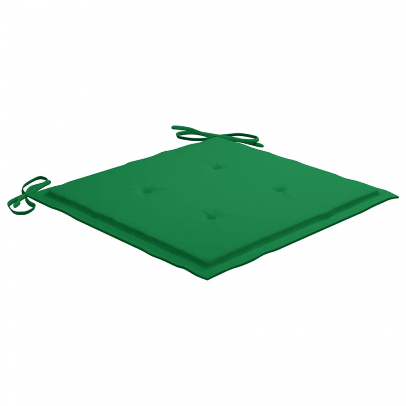 Gartenstuhl-Kissen 2 Stk. Grün 50x50x3 cm Oxford-Gewebe