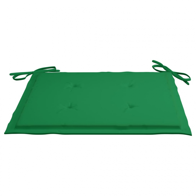 Gartenstuhl-Kissen 2 Stk. Grün 50x50x3 cm Oxford-Gewebe