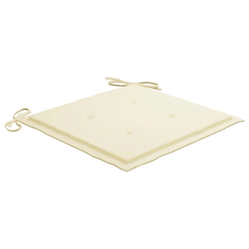 Gartenstuhl-Kissen 2 Stk. Creme 50x50x3 cm Oxford-Gewebe