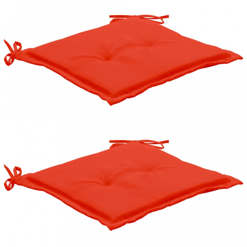 Gartenstuhl-Kissen 2 Stk. Rot 50x50x4 cm Oxford-Gewebe