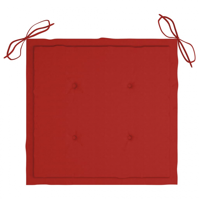 Gartenstuhl-Kissen 2 Stk. Rot 50x50x4 cm Oxford-Gewebe