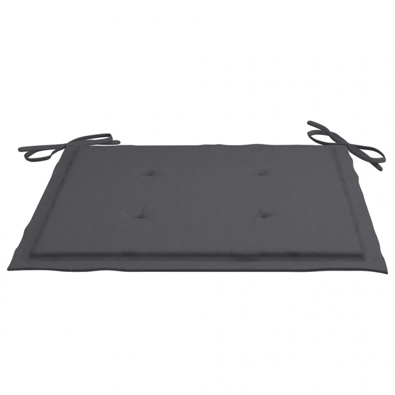 Gartenstuhl-Kissen 2 Stk. Anthrazit 50x50x3 cm Oxford-Gewebe