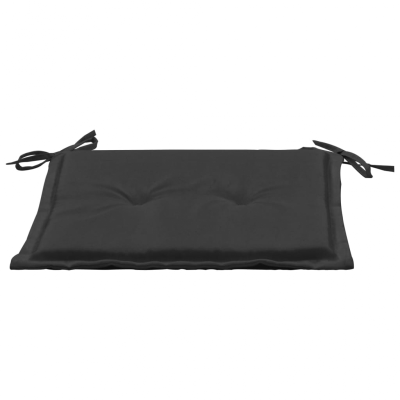 Gartenstuhl-Kissen 2 Stk. Schwarz 50x50x3 cm Oxford-Gewebe