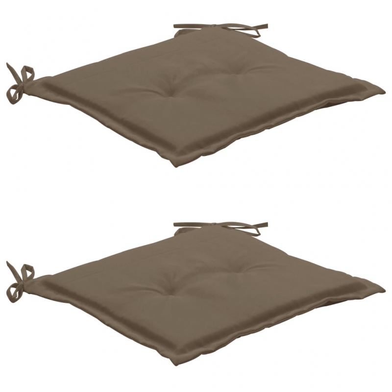 Gartenstuhl-Kissen 2 Stk. Taupe 50x50x4 cm Oxford-Gewebe