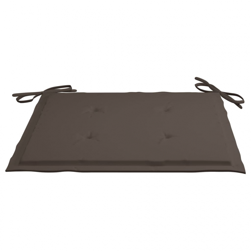 Gartenstuhl-Kissen 2 Stk. Taupe 50x50x4 cm Oxford-Gewebe