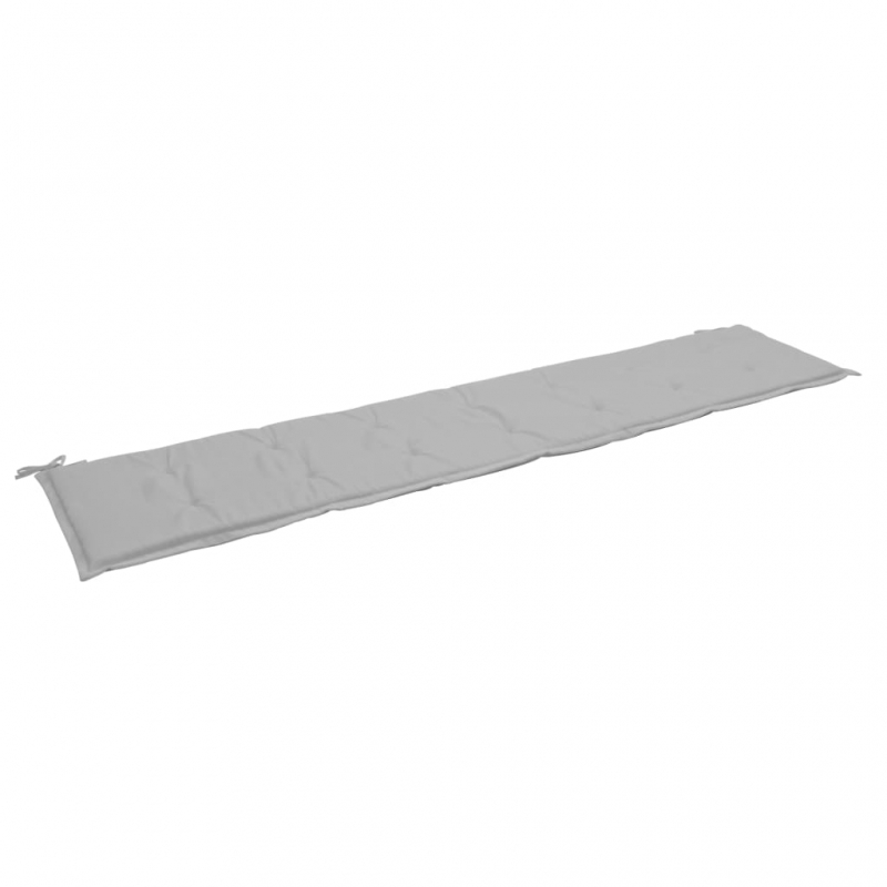 Gartenbank-Auflage Grau 200x50x4 cm Oxford-Gewebe