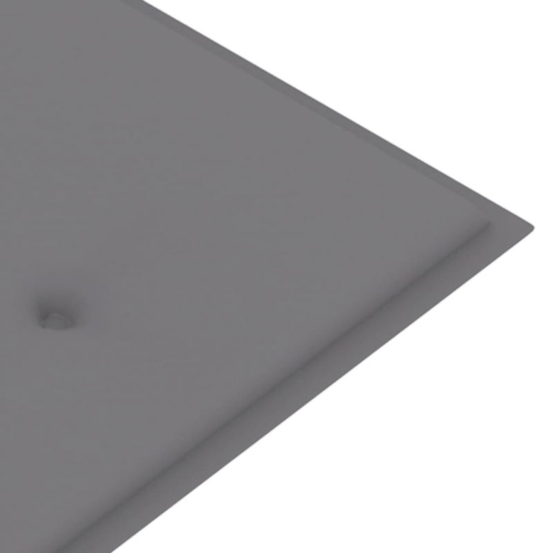 Gartenbank-Auflage Grau 200x50x4 cm Oxford-Gewebe