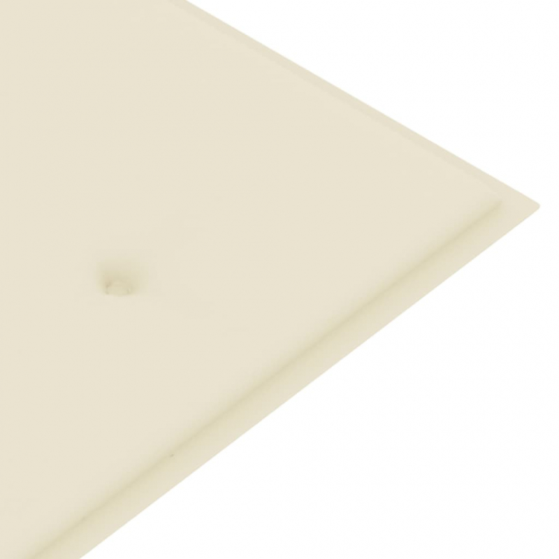 Gartenbank-Auflage Creme 200x50x3 cm Oxford-Gewebe