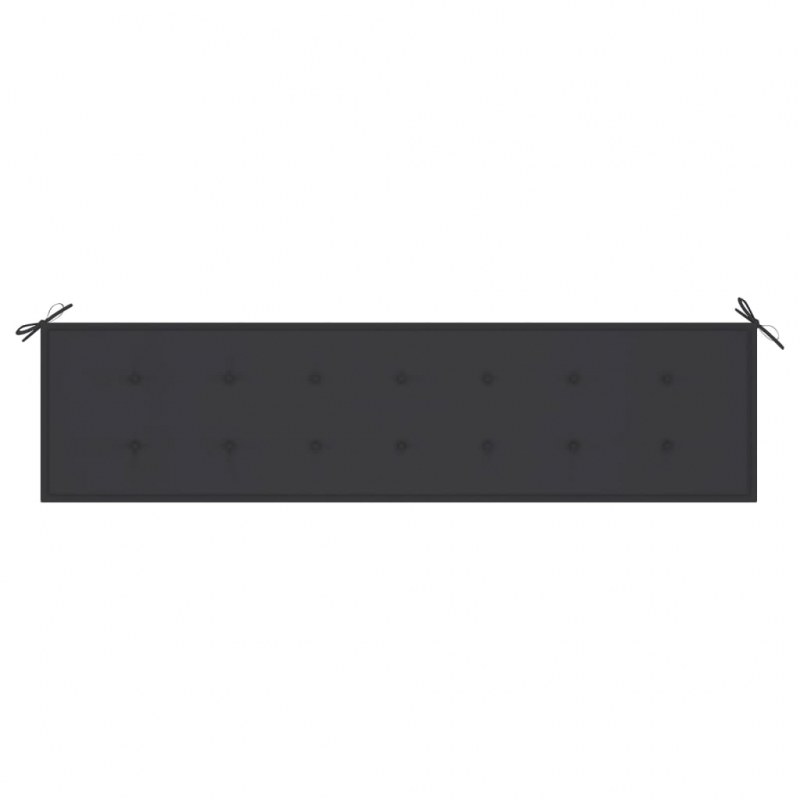 Gartenbank-Auflage Anthrazit 200x50x4 cm Oxford-Gewebe