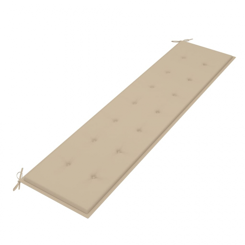 Gartenbank-Auflage Beige 200x50x3 cm Oxford-Gewebe