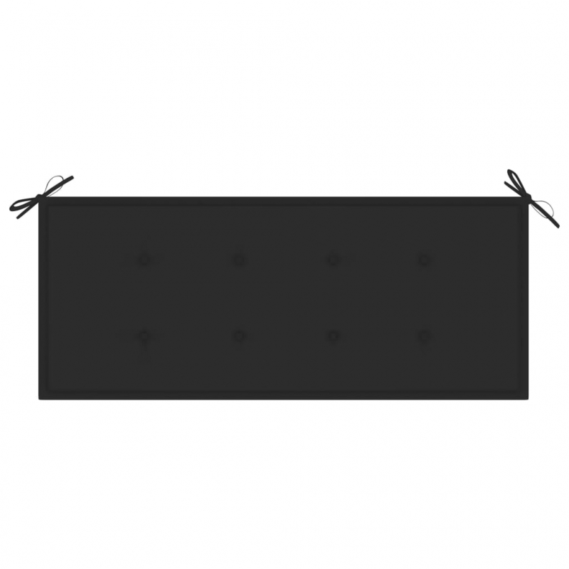 Gartenbank-Auflage Schwarz 120x50x4 cm Oxford-Gewebe