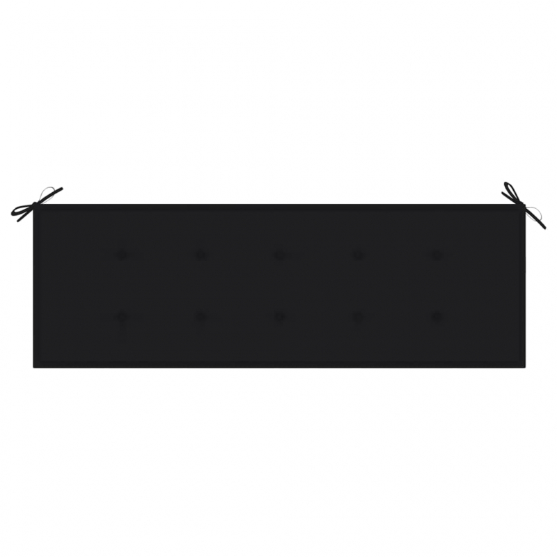Gartenbank-Auflage Schwarz 150x50x4 cm Oxford-Gewebe