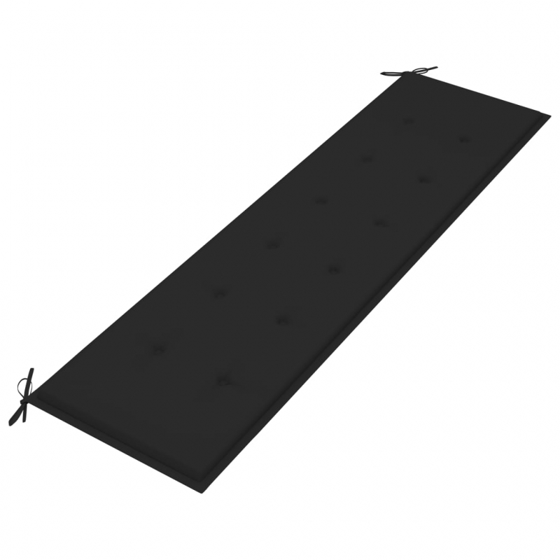 Gartenbank-Auflage Schwarz 180x50x3 cm Oxford-Gewebe