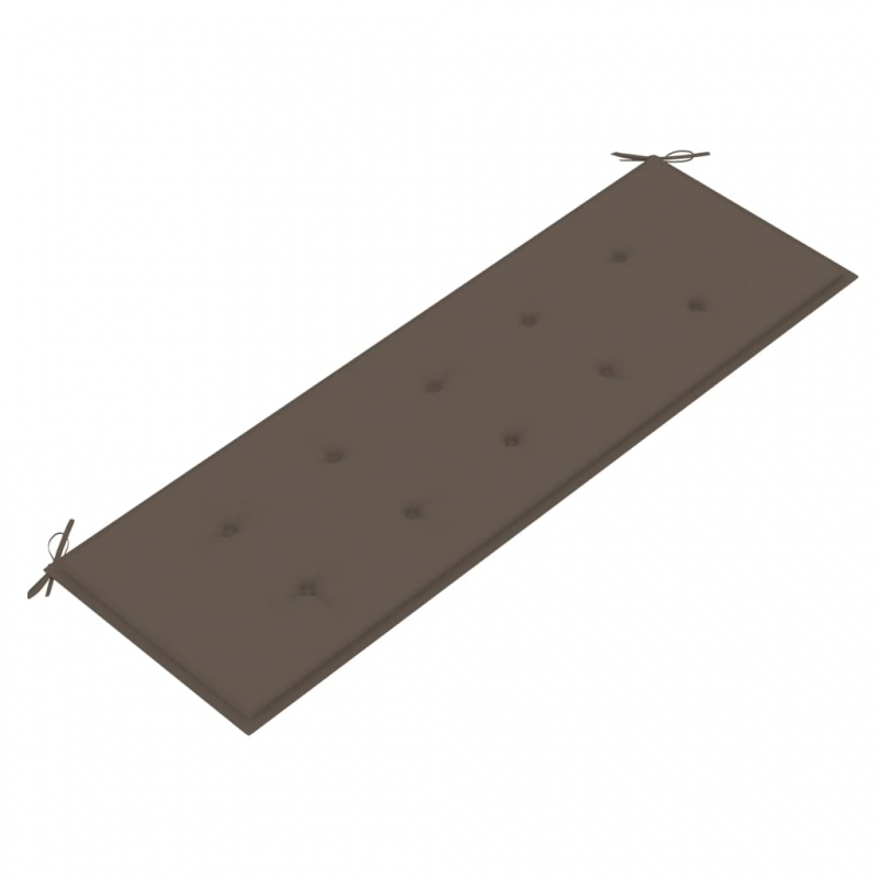 Gartenbank-Auflage Taupe 150x50x3 cm Oxford-Gewebe