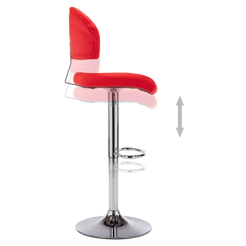 Barhocker Rot Kunstleder