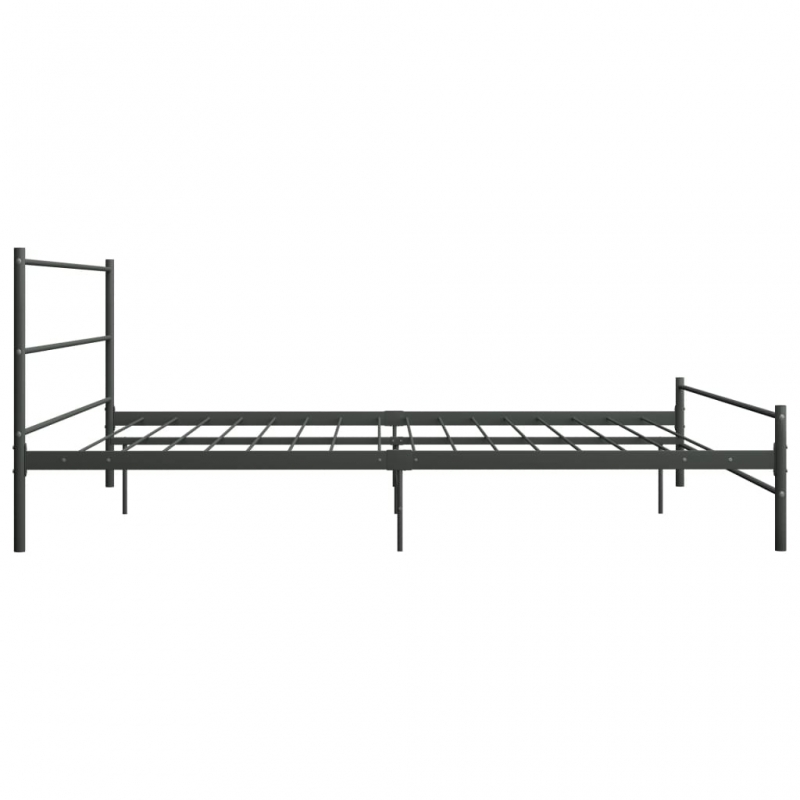 Bettgestell Grau Metall 200×200 cm