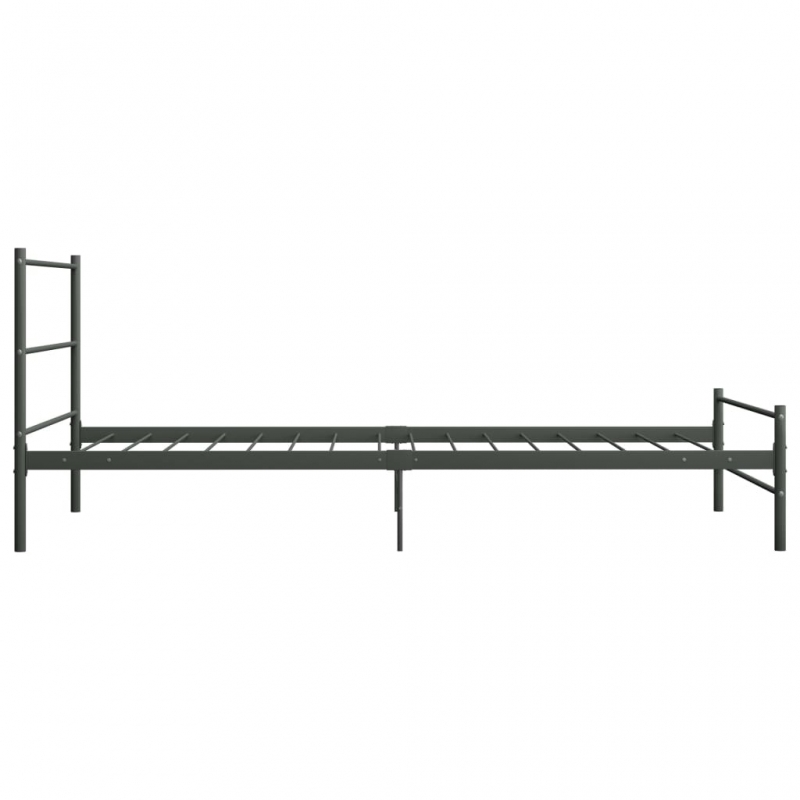 Bettgestell Grau Metall 90×200 cm