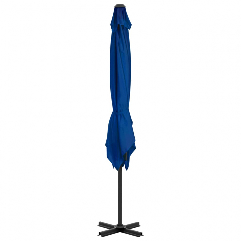 Ampelschirm mit Aluminium-Mast Azurblau 250x250 cm