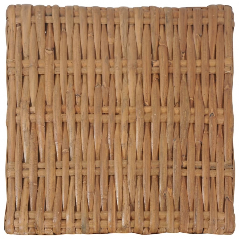 Couchtisch 47×47×28 cm Natur Rattan