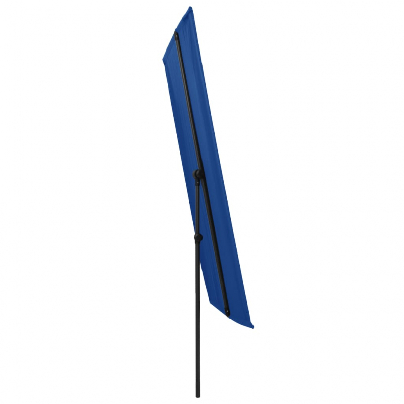 Sonnenschirm mit Aluminium-Mast 180x110 cm Azurblau