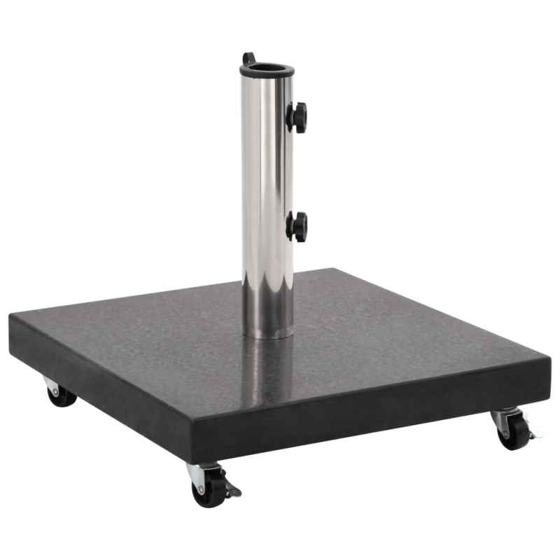 Sonnenschirmständer Granit 30 kg Quadrat Schwarz
