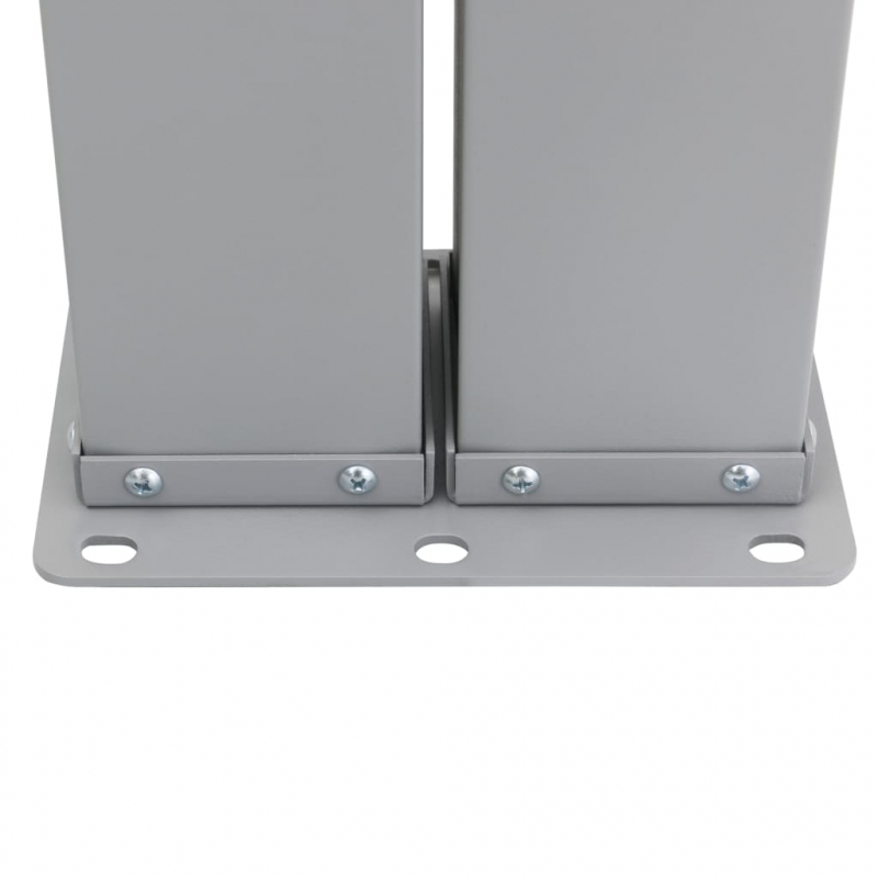 Ausziehbare Seitenmarkise Doppelt 170 x 600 cm Anthrazit