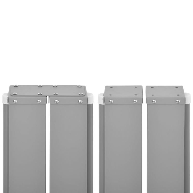 Ausziehbare Seitenmarkise Doppelt 170 x 600 cm Anthrazit