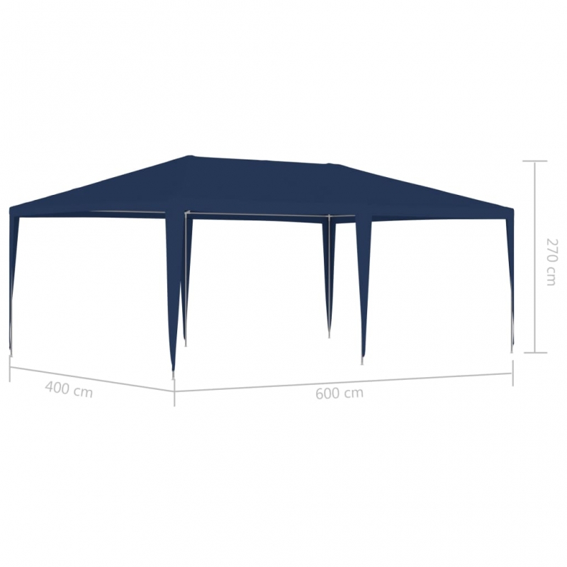 Partyzelt 4x6 m Blau