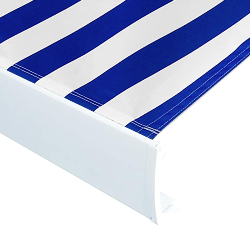 Markisenbespannung Canvas Blau & Weiß 350x250 cm