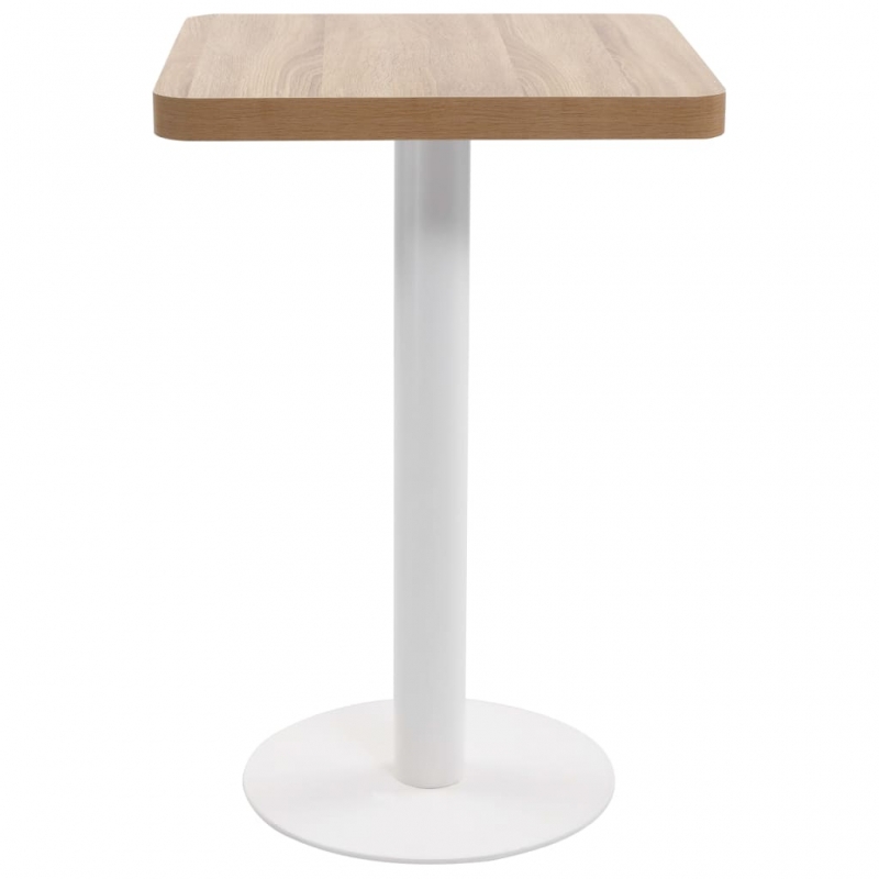 Bistrotisch Hellbraun 50x50 cm MDF