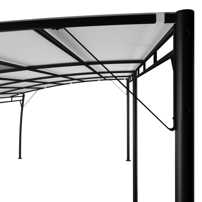 Garten-Sonnenschutz 6x3x2,55 m Cremeweiß