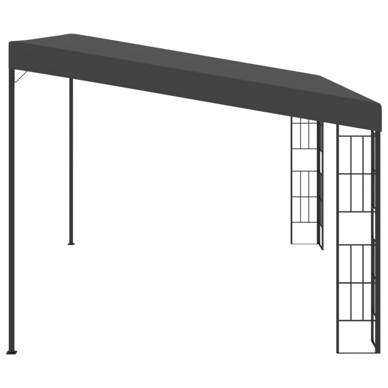 Wand-Pavillon 3x4 m Anthrazit Stoff