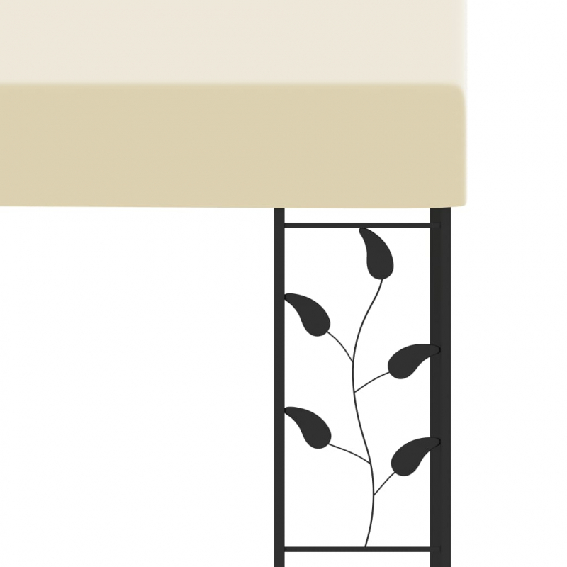 Wand-Pavillon 3x3x2,5 m Cremeweiß