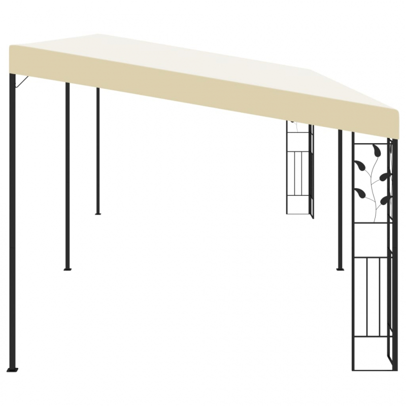 Wand-Pavillon 6x3x2,5 m Cremeweiß