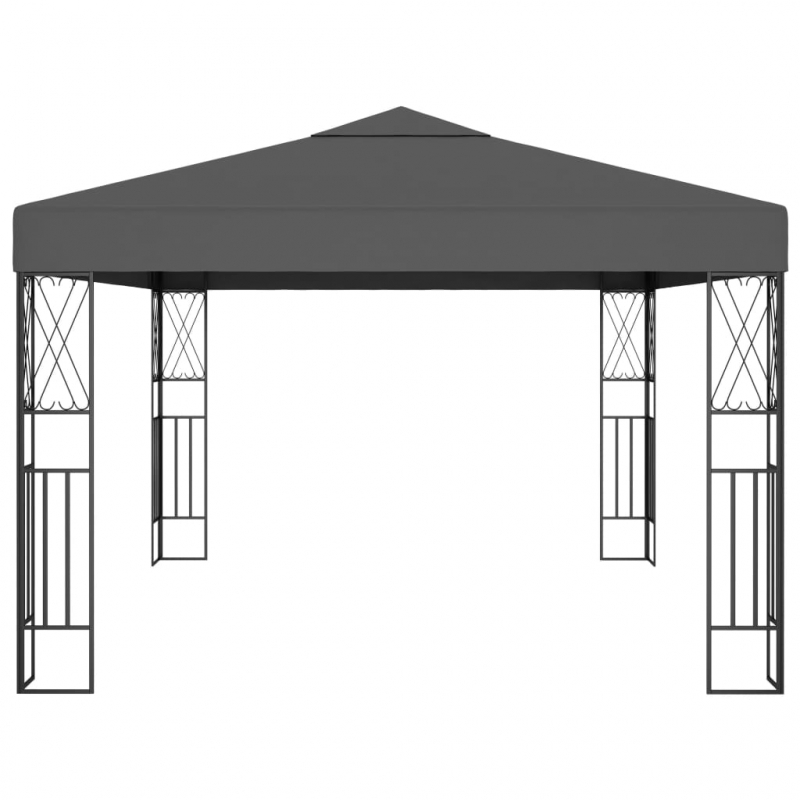 Pavillon 3×4 m Anthrazit Stoff