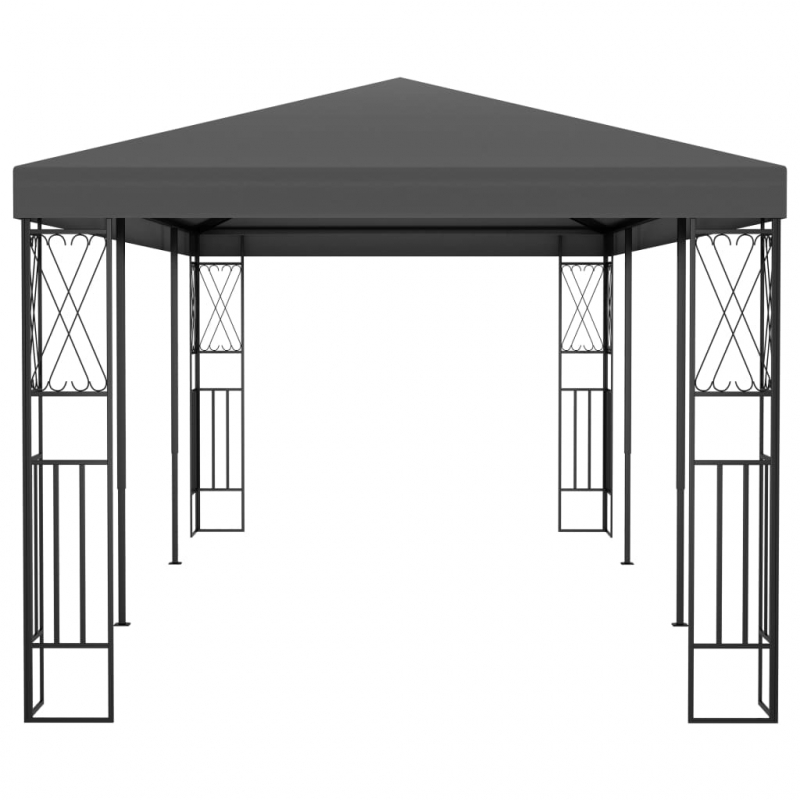 Pavillon 3x6 m Anthrazit Stoff