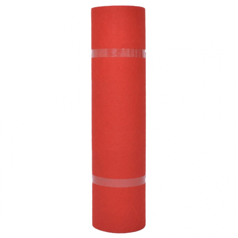 Messeteppich Glatt 1,2x12 m Rot