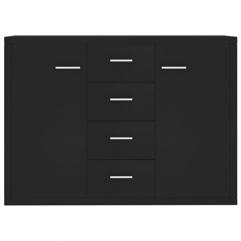 Sideboard Schwarz 88x30x65 cm Holzwerkstoff