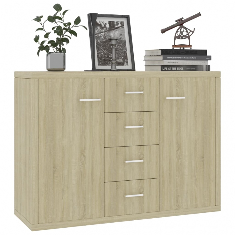 Sideboard Sonoma-Eiche 88x30x65 cm Holzwerkstoff