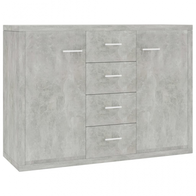 Sideboard Betongrau 88x30x65 cm Holzwerkstoff