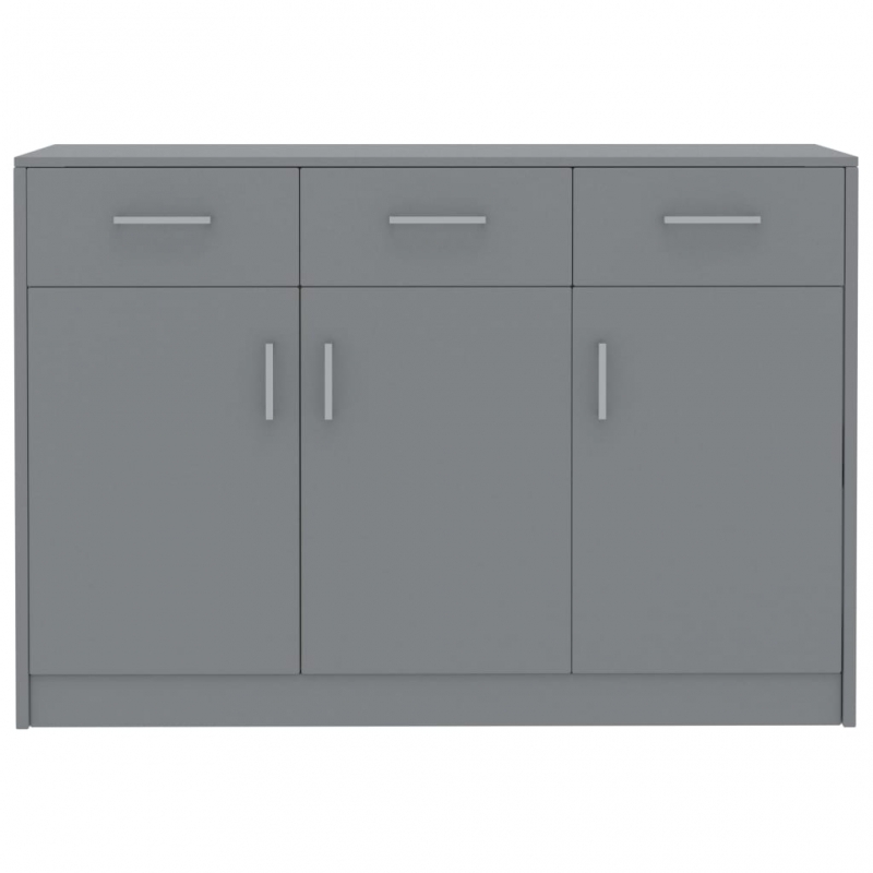 Sideboard Grau 110x30x75 cm Holzwerkstoff